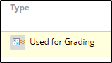 This icon allows you to mark the rubric for feedback purposes rather than grading